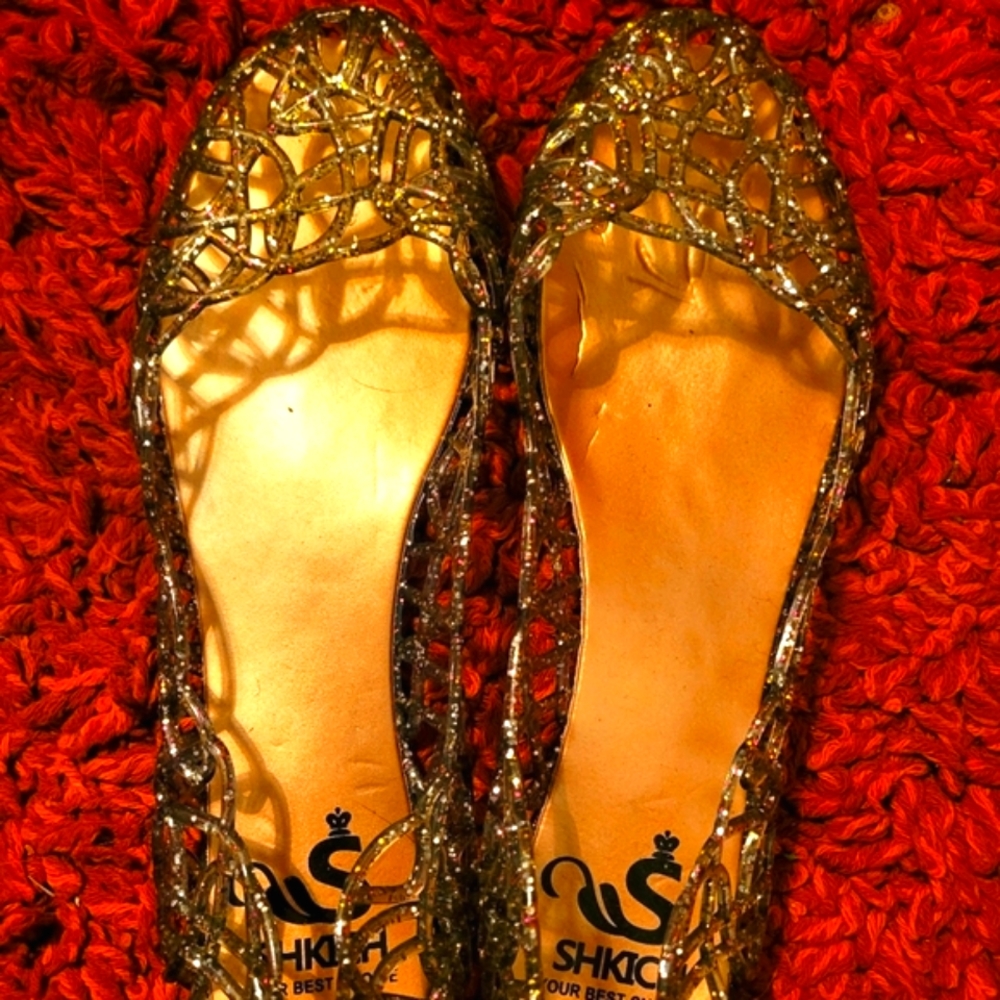 Sparkly Jelly Flats